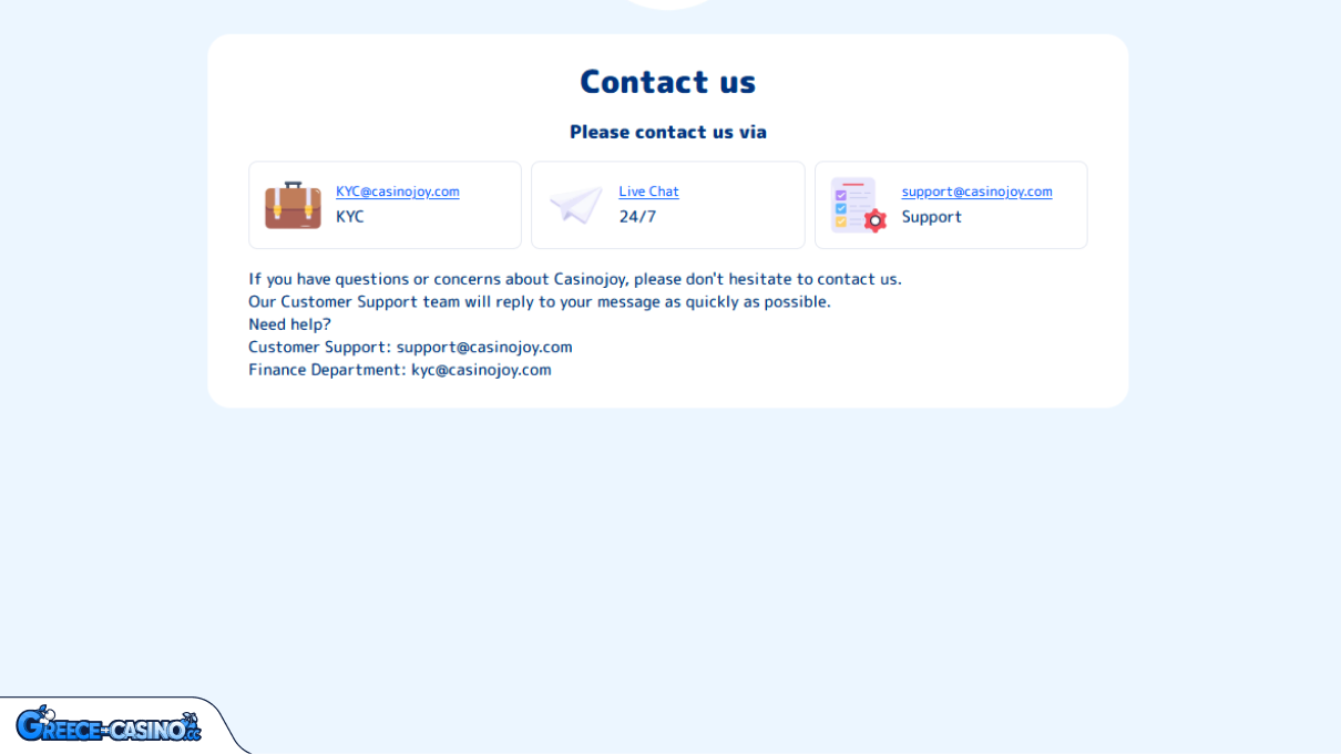 CasinoJoy Kazíno ipostírixi