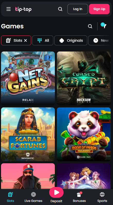Tip-Top Bet Καζίνο Λόμπι