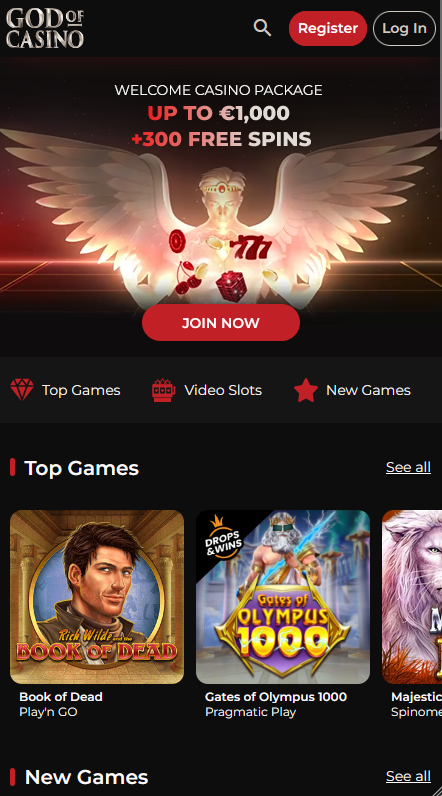 God of Casino Λόμπι