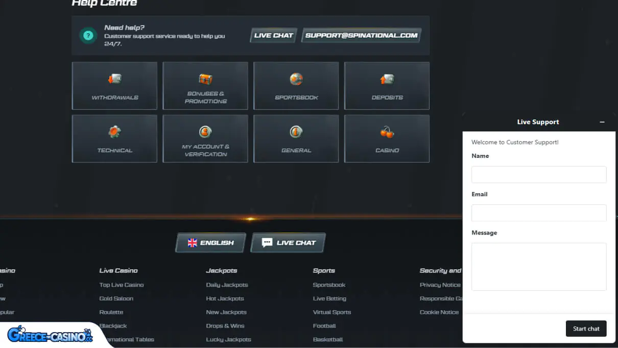 Spinational Kazíno ipostírixi