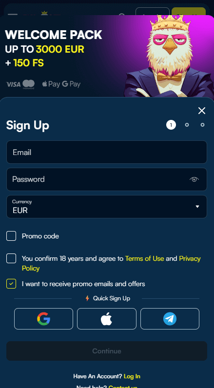 Fano Bet Καζίνο Εγγραφή