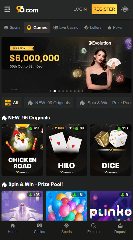 96.com Καζίνο Λόμπι