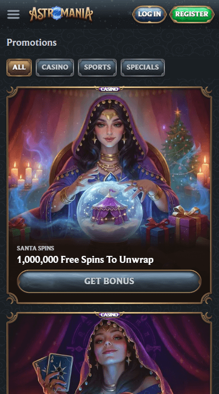 AstroMania Καζίνο Προσφορές