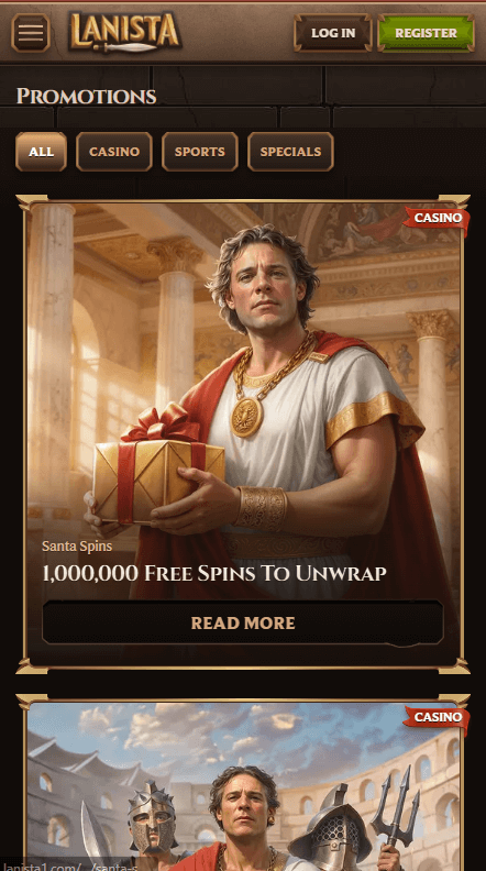 Lanista Καζίνο Προσφορές