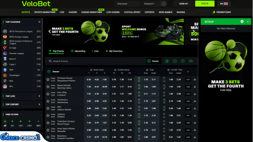 Velobet Kazíno athlitismós