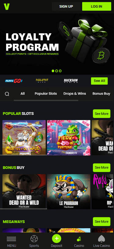 Velobet Καζίνο Λόμπι