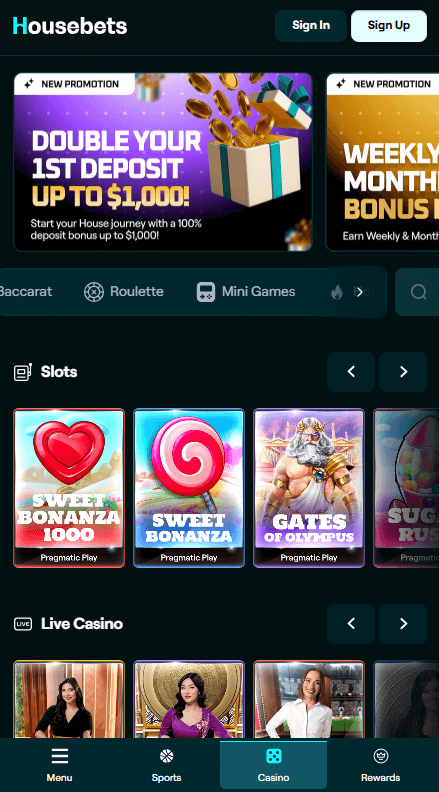 HouseBets Καζίνο Λόμπι