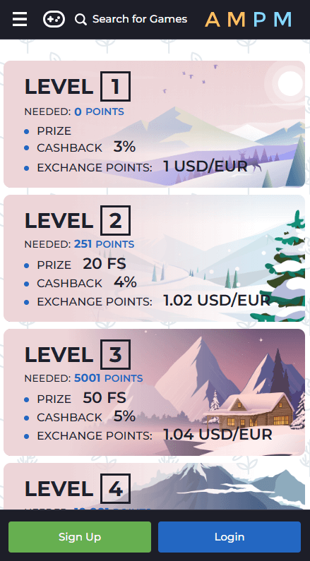 AMPM Καζίνο Vip programm