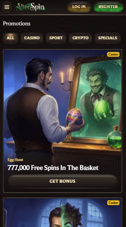 AlterSpin Καζίνο Προσφορές
