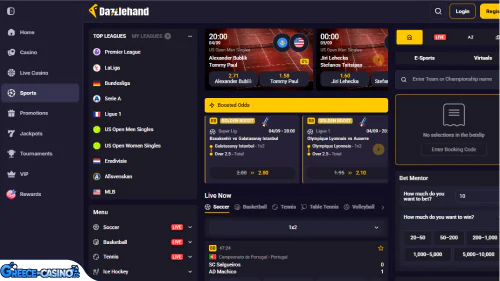 Dazzlehand Kazíno athlitismós